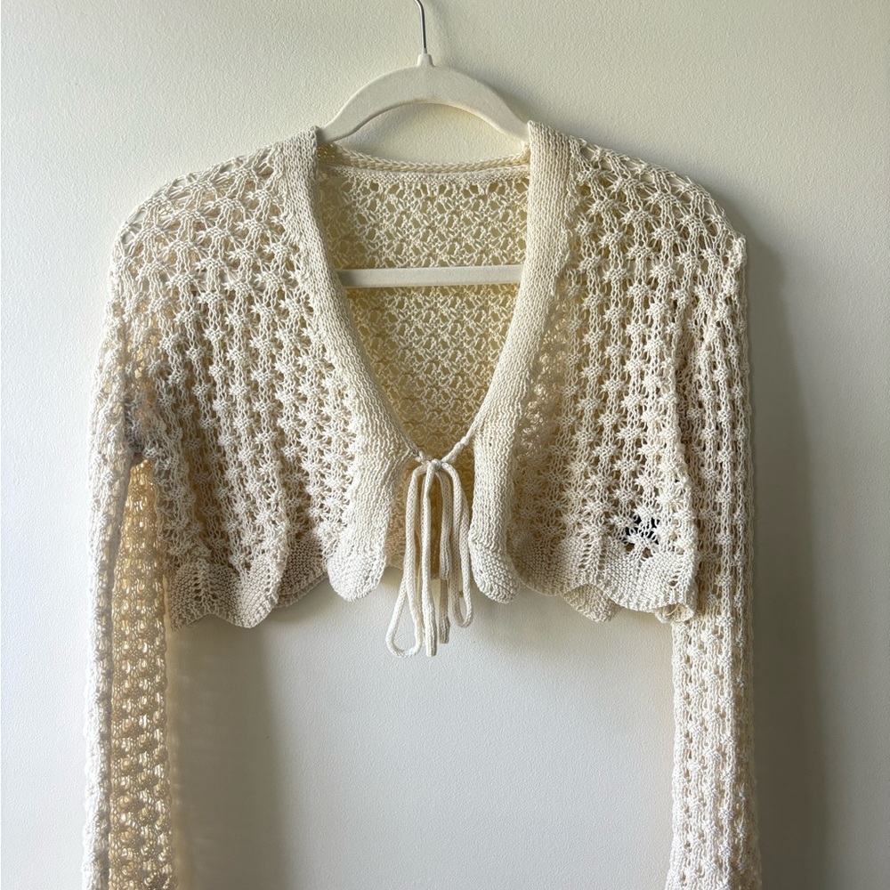 Elegant Cream Knit Sweater